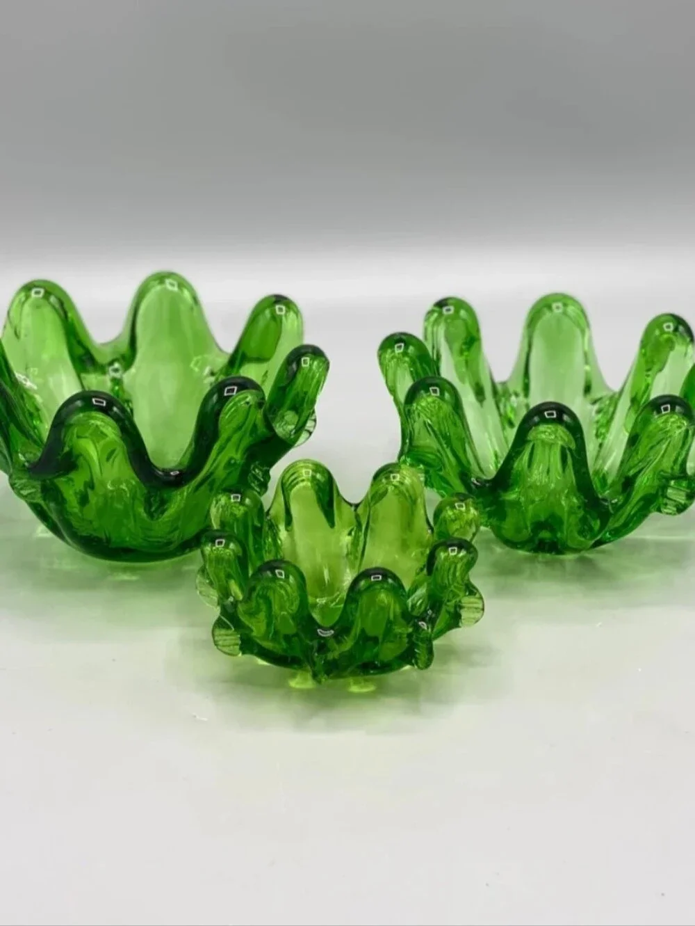 3 Mid Century Modern Murano Glass Nesting Bowls